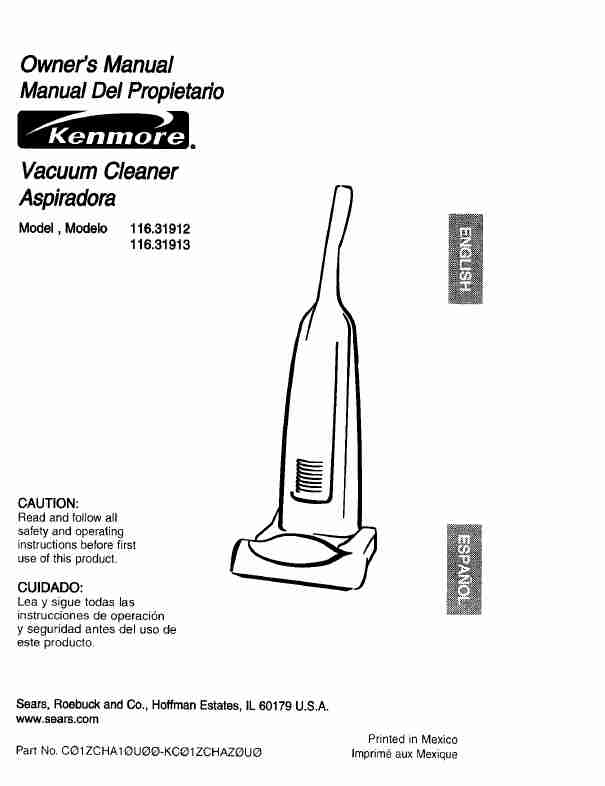 Kenmore Vacuum Cleaner 116_31913-page_pdf